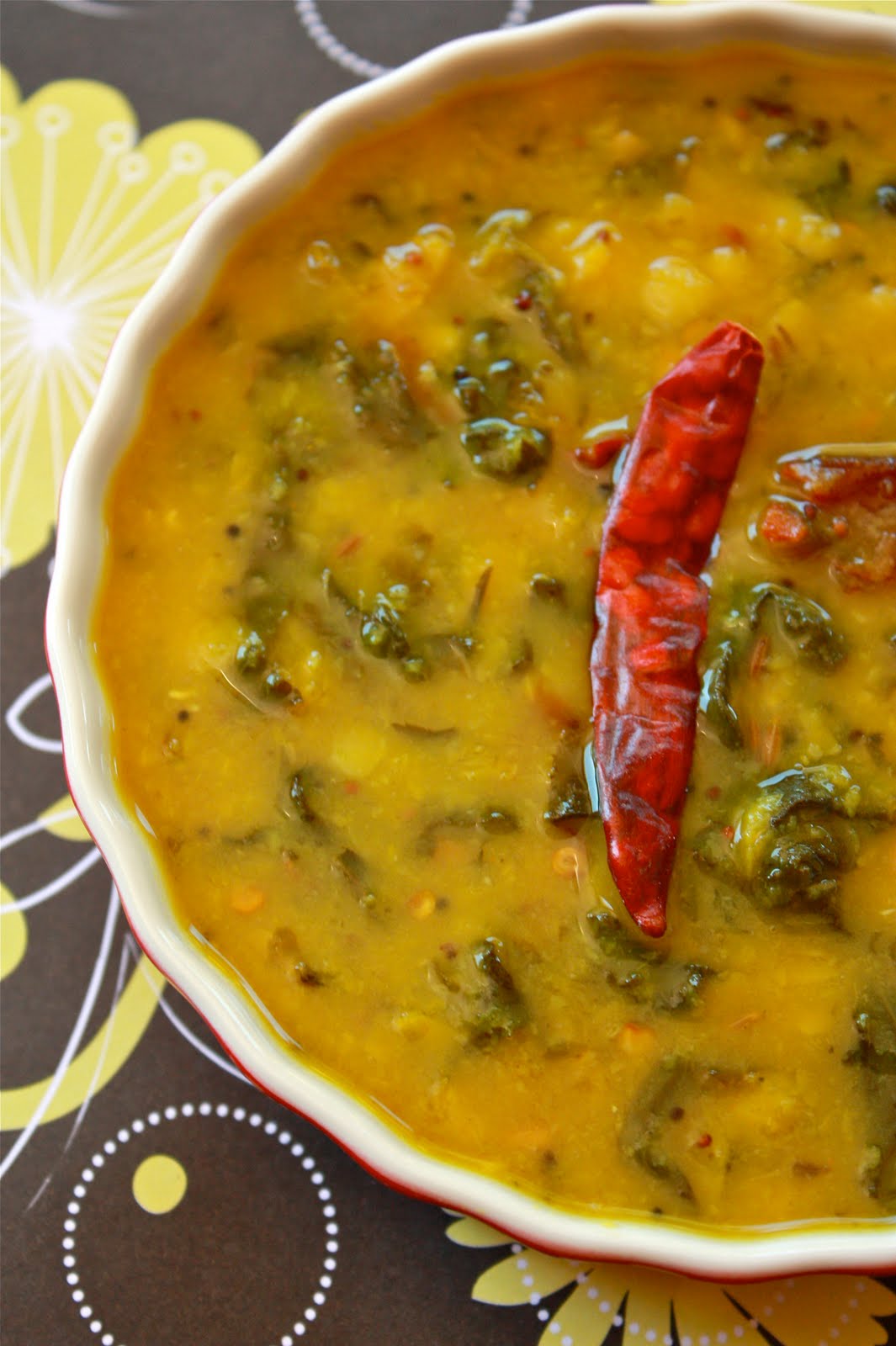 Sreelus Tasty Travels Gongura Pappu Sorrel Leaves Dal