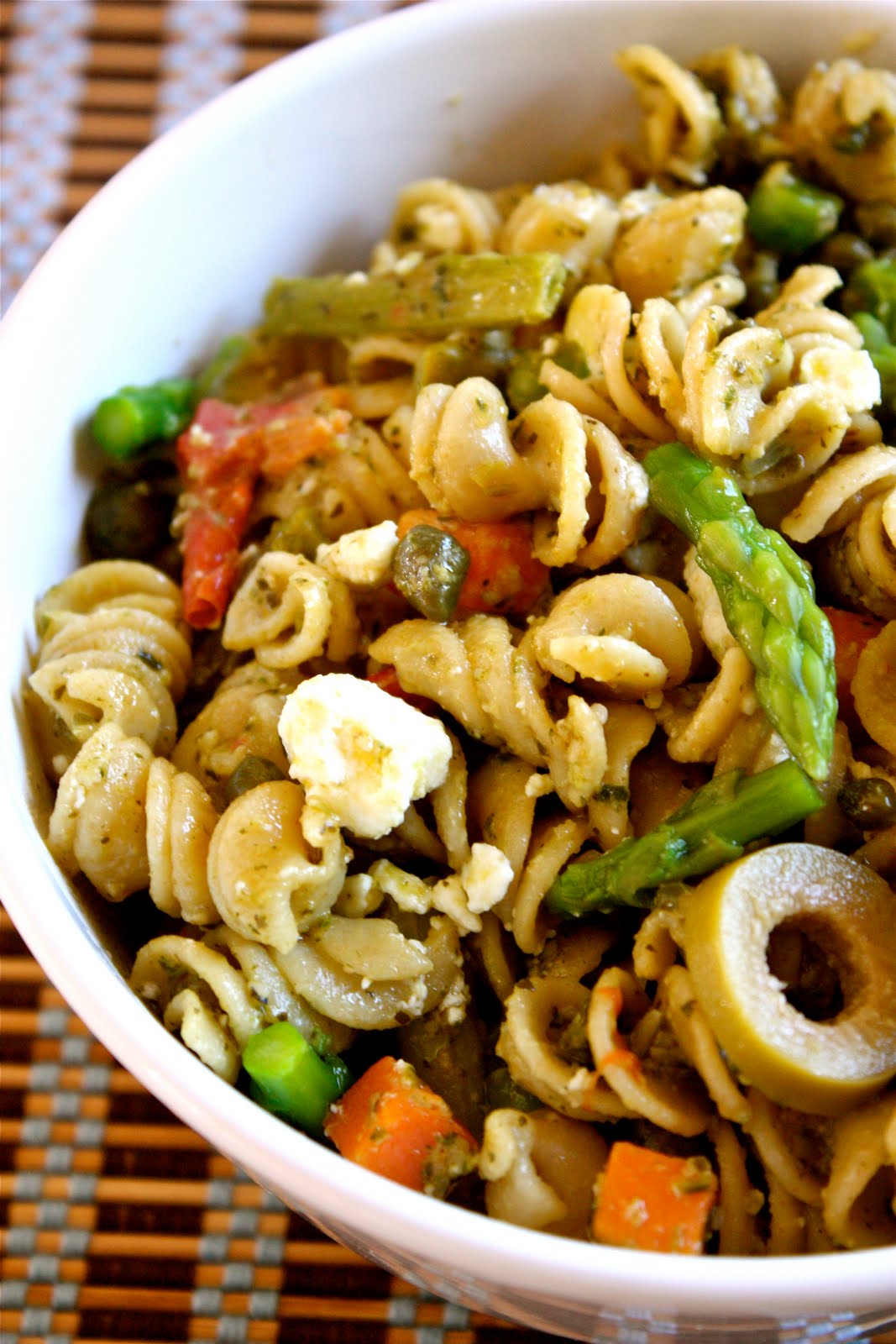 Sreelus Tasty Travels Mediterranean Pesto Pasta Salad Perfect for