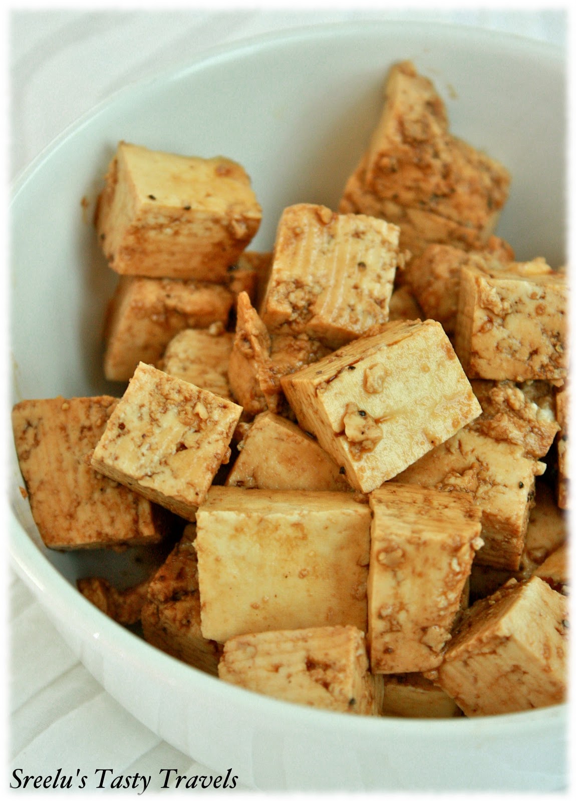 Marinated Tofu With Cold Peanut Noodles Recipe — Dishmaps