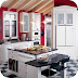 Red And White Country Kitchen