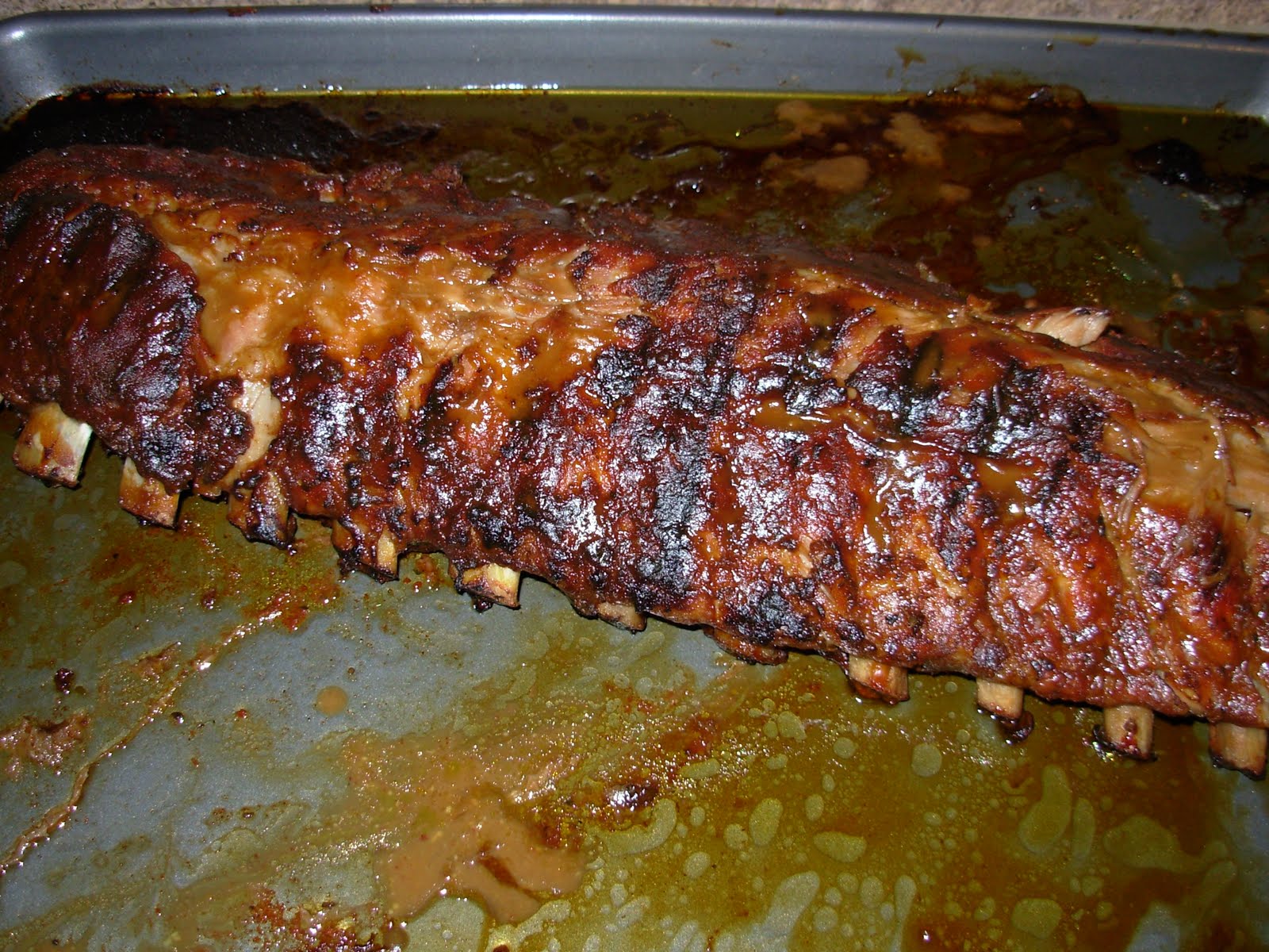 See Aimee Cook BabyBack Ribs with Honey Mustard Glaze and Baked Beans