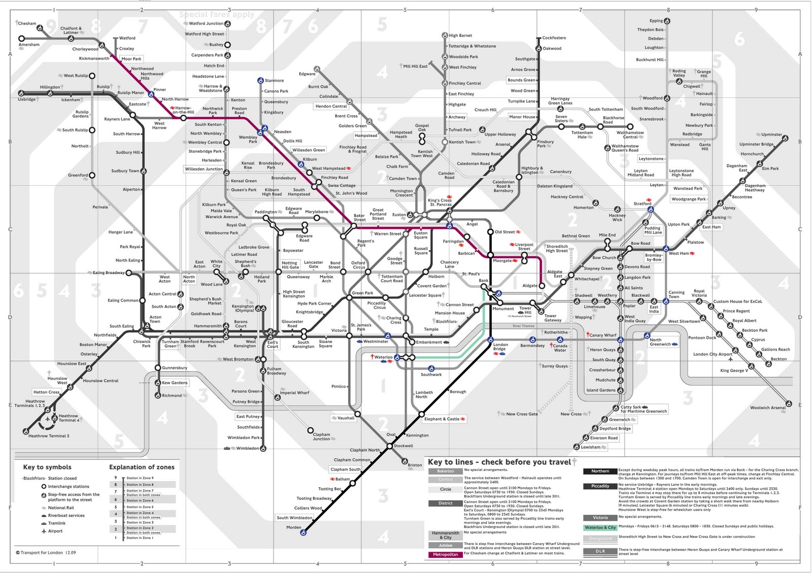 Jubilee Line Map