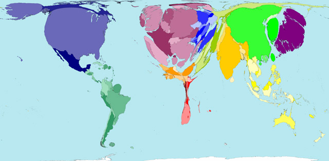 World Map After 2012. Real World Atlas Wealth 2002