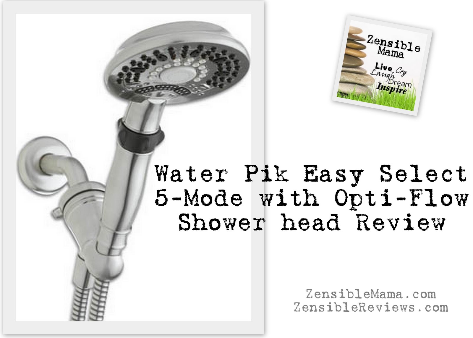 Zensible Mama New Water Pik Easy Select with OptiFlow Shower head Review