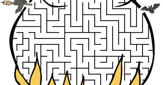 Halloween Printable: Printable Halloween Mazes
