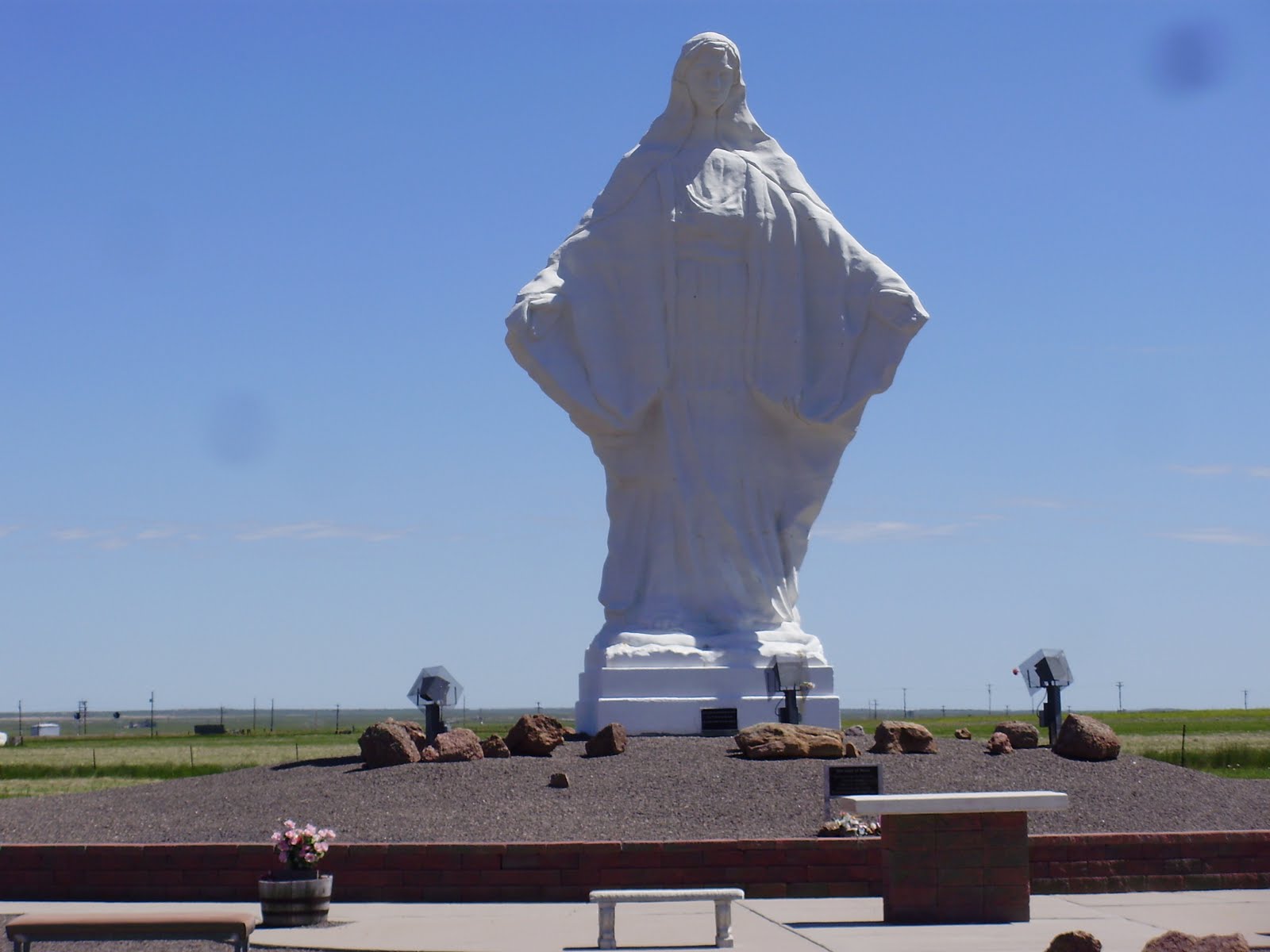Life at 55 mph Our Lady of Peace Shrine, visible from the interstate