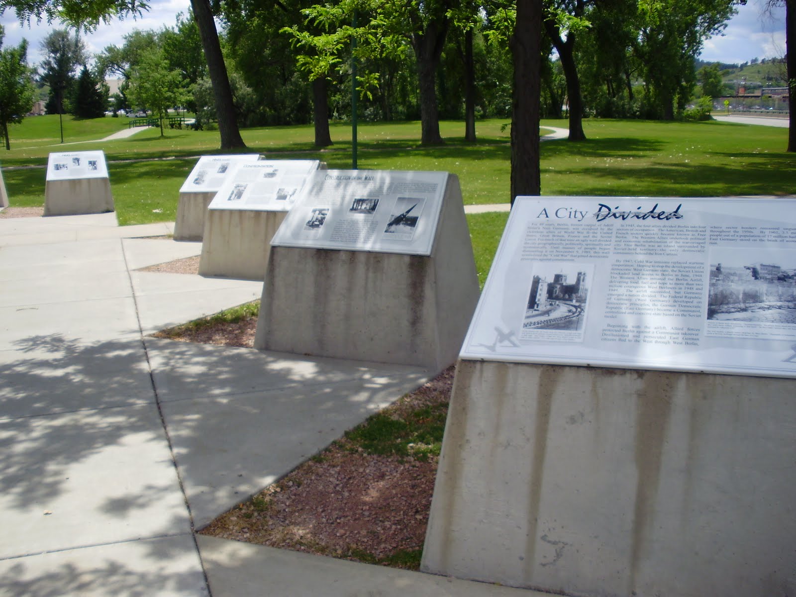 Life at 55 mph Segment of the Berlin Wall in Memorial Park, Rapid City