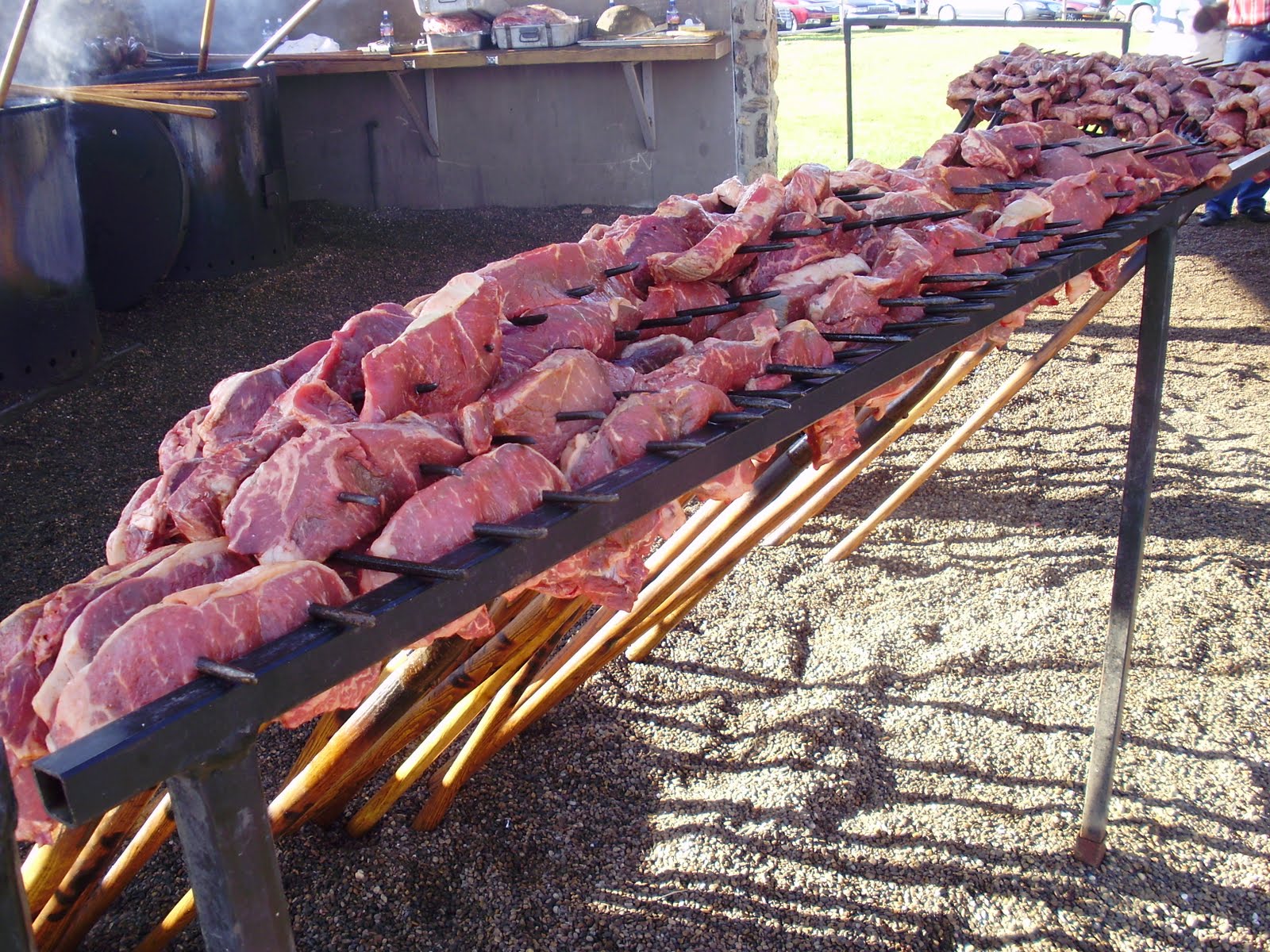 Life at 55 mph Pitchfork Steak Fondue in Medora, North Dakota (click