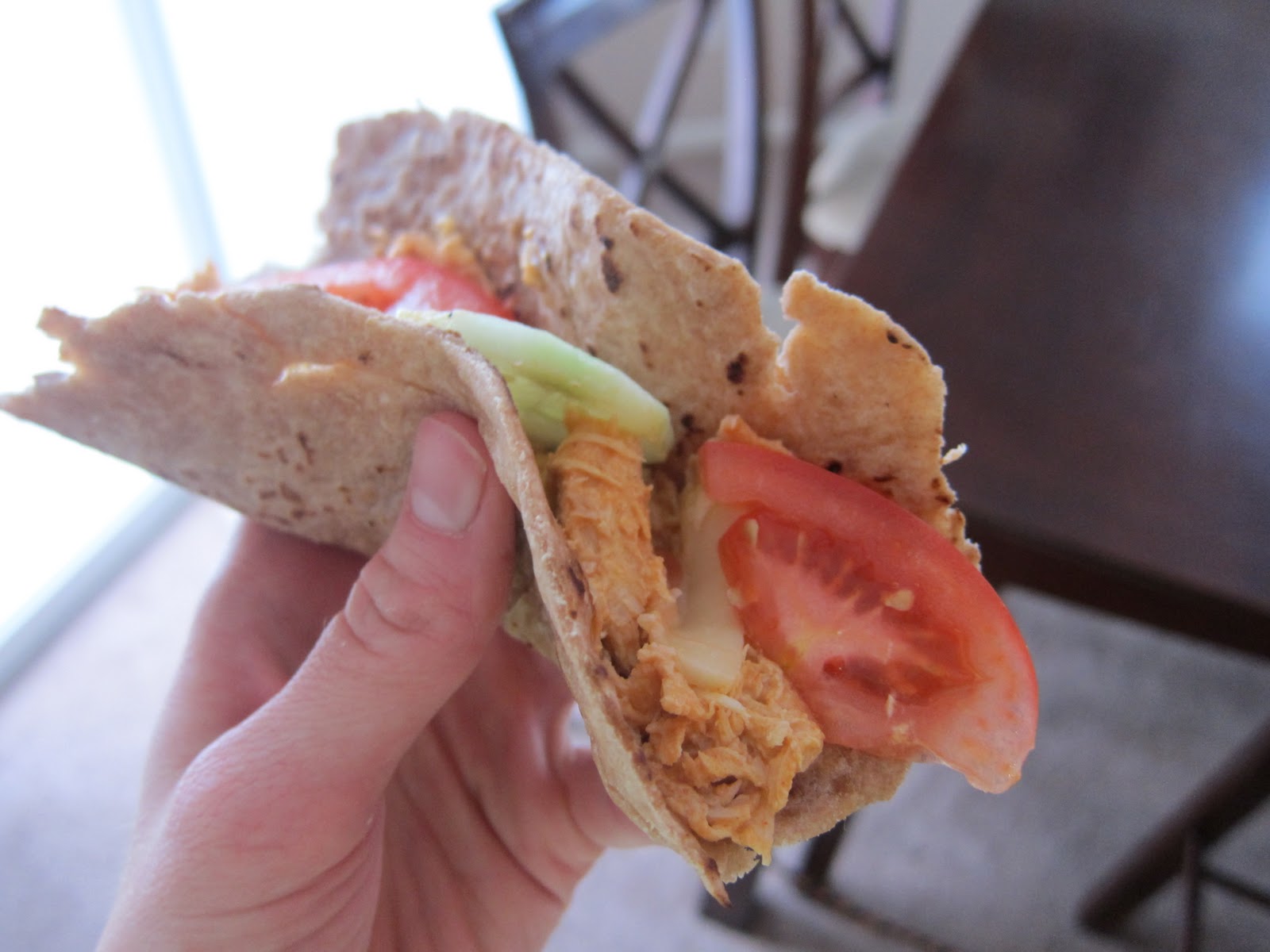 Scrumptious Sisters Buffalo Chicken Flatbread Wrap