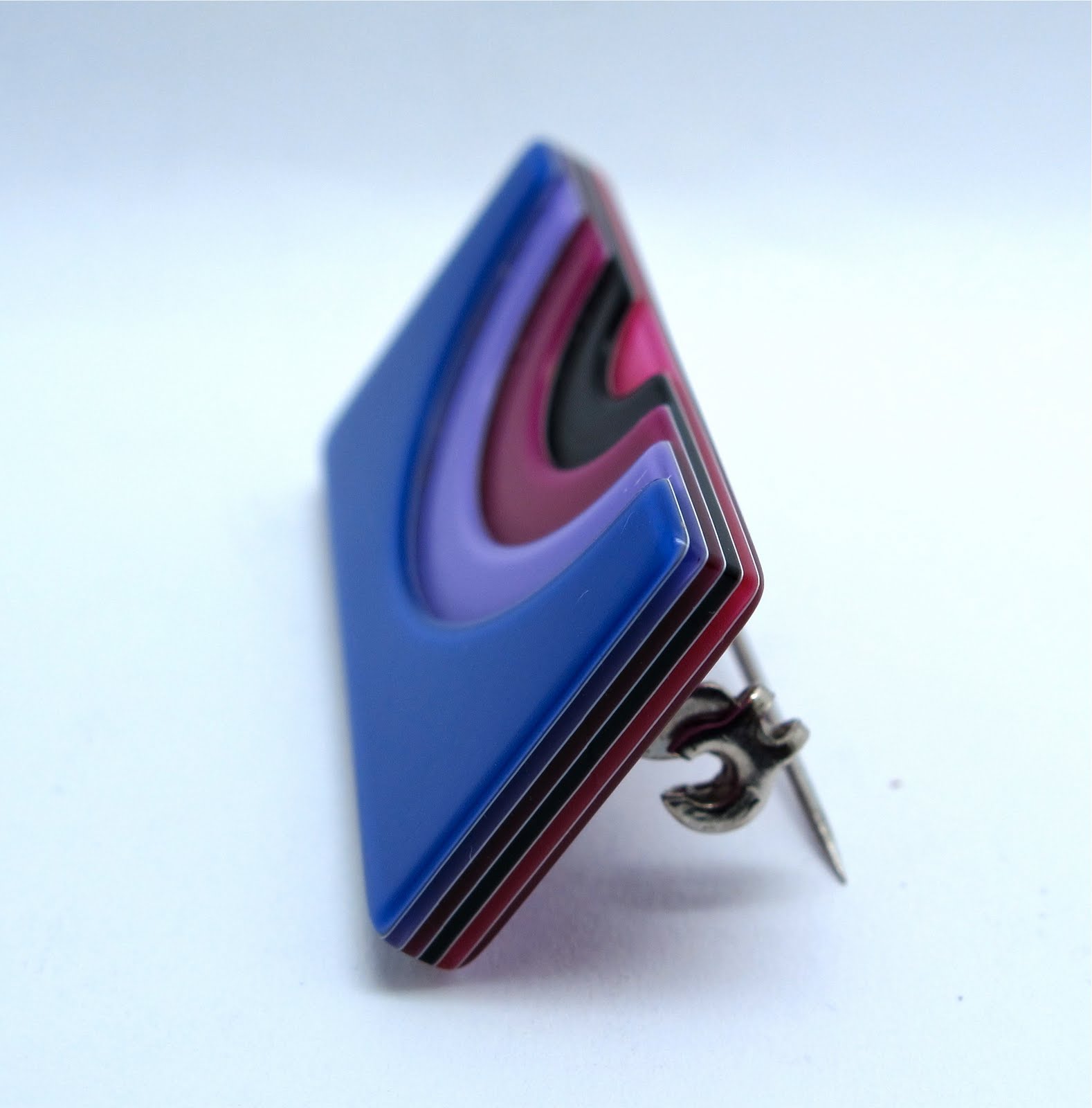 Lea Stein brooch Atomic Design (Mid Century Modern Art & Design)