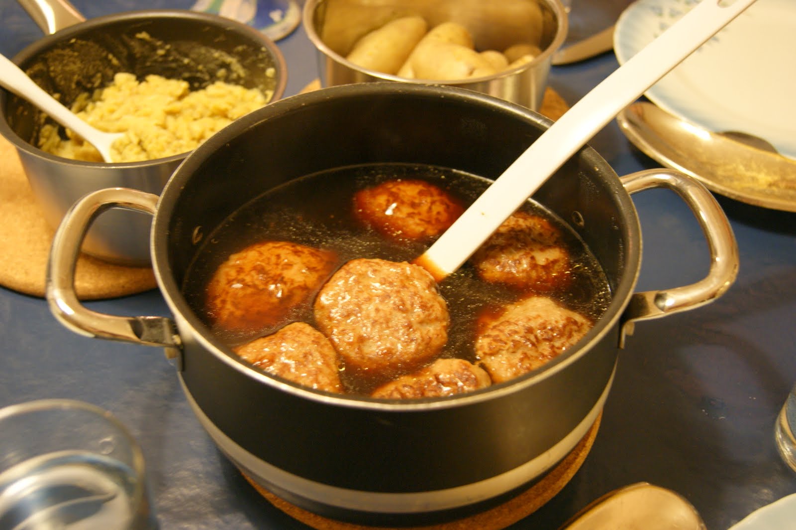There's something about Norway Meatballs in brown sauce.