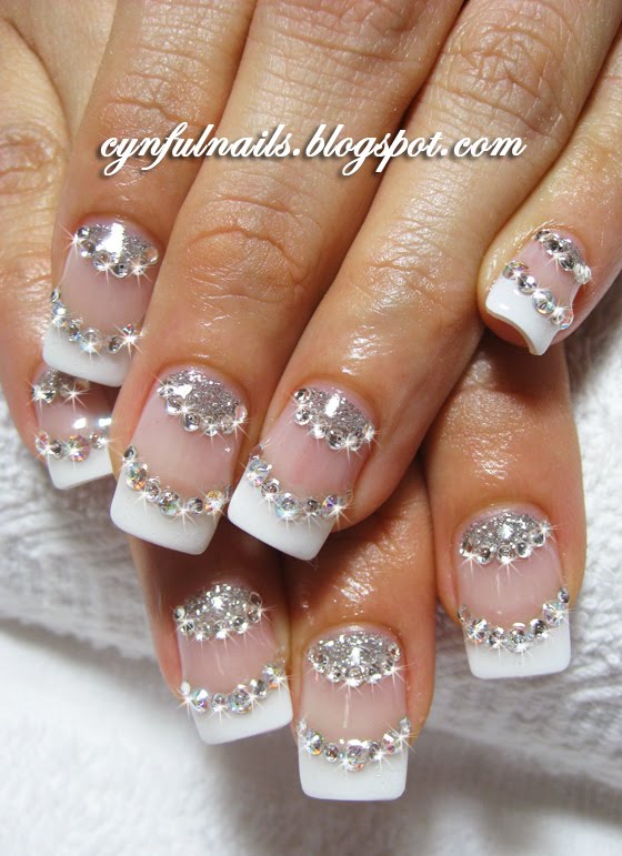 Cynful Nails Bridal nails..