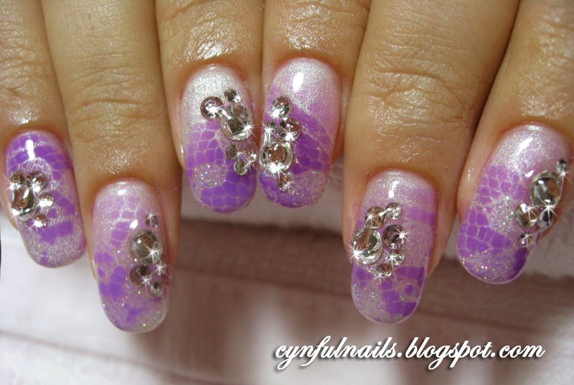 Did this for a bride cos her wedding theme is purple and white Did this for a bride cos her wedding theme is purple and white