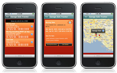 Garage Sales Tracker app