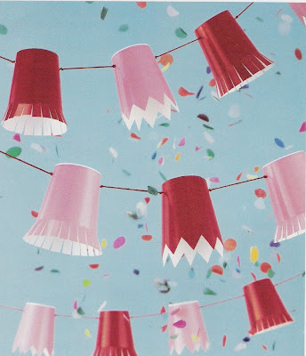 Martha Stewart paper cup garland