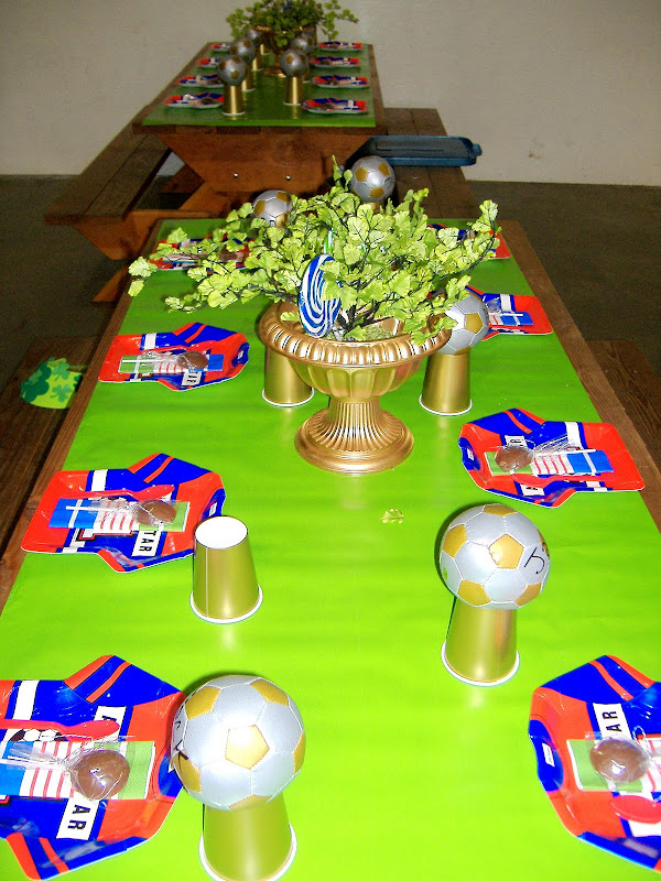 soccer party table 3