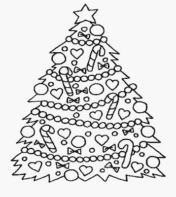 Christmas Tree Coloring Pages on Christmas Tree Coloring Pages