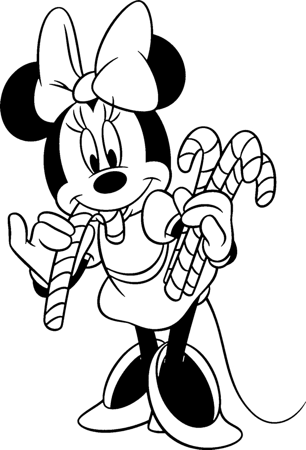 these free gallery of Mickey and Minnie Mouse Christmas Coloring Pages