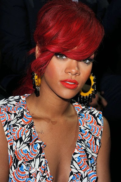 rihanna pictures red hair. Rihanna+hot+red+hair