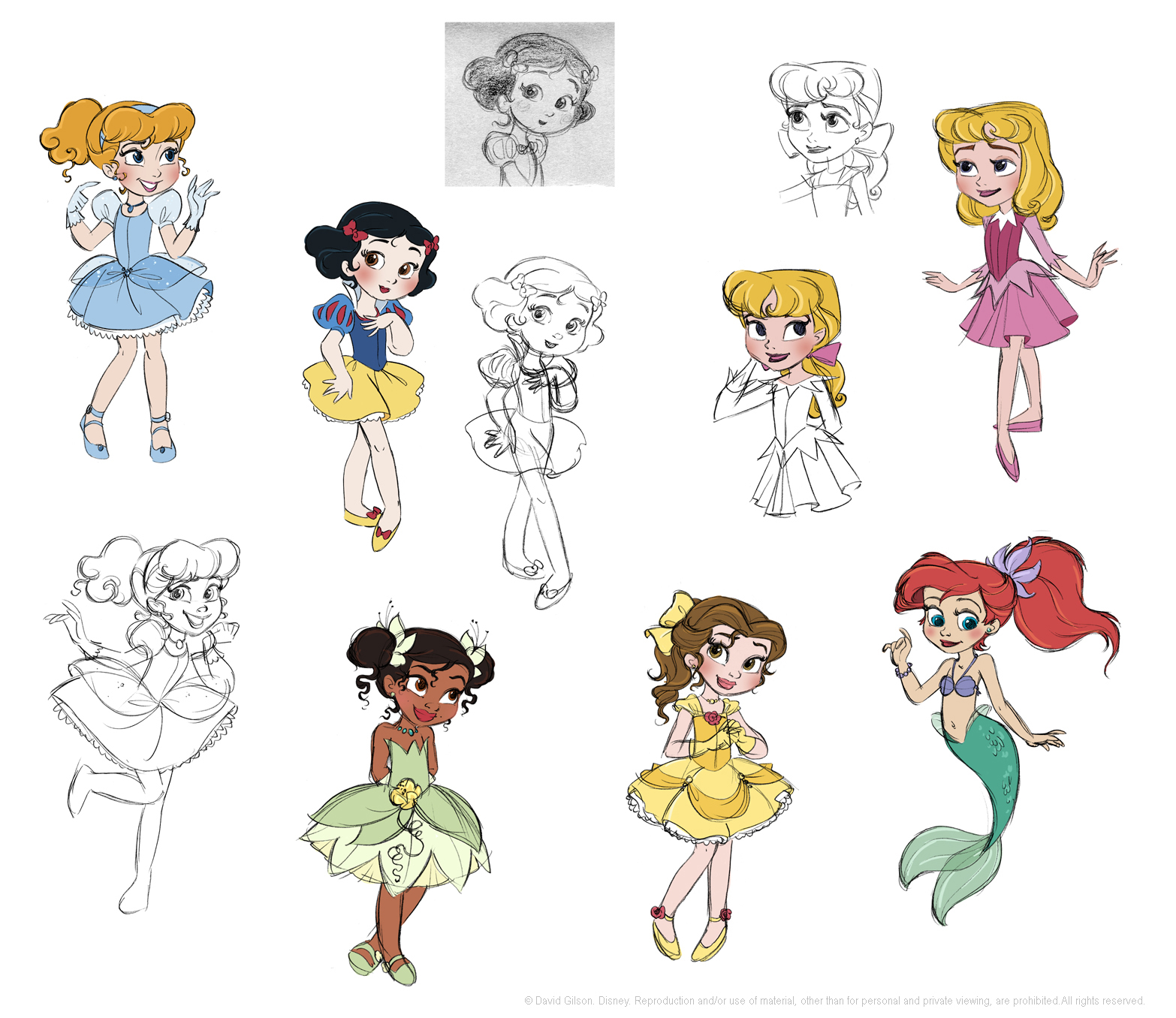 David Gilson Mes Petites Princesses Disney