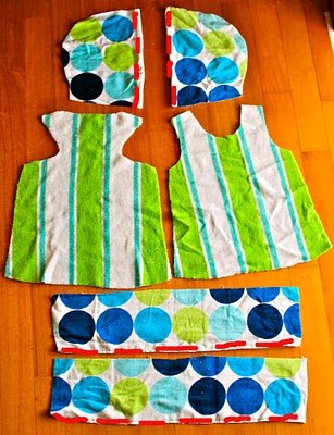 towel suit bathing beach hooded dresses sew dress ish tutorial pattern kid ups ruffle swim crafterhours