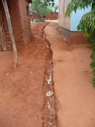 Laying house water line