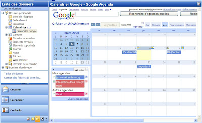 synchronisation google agenda avec outlook