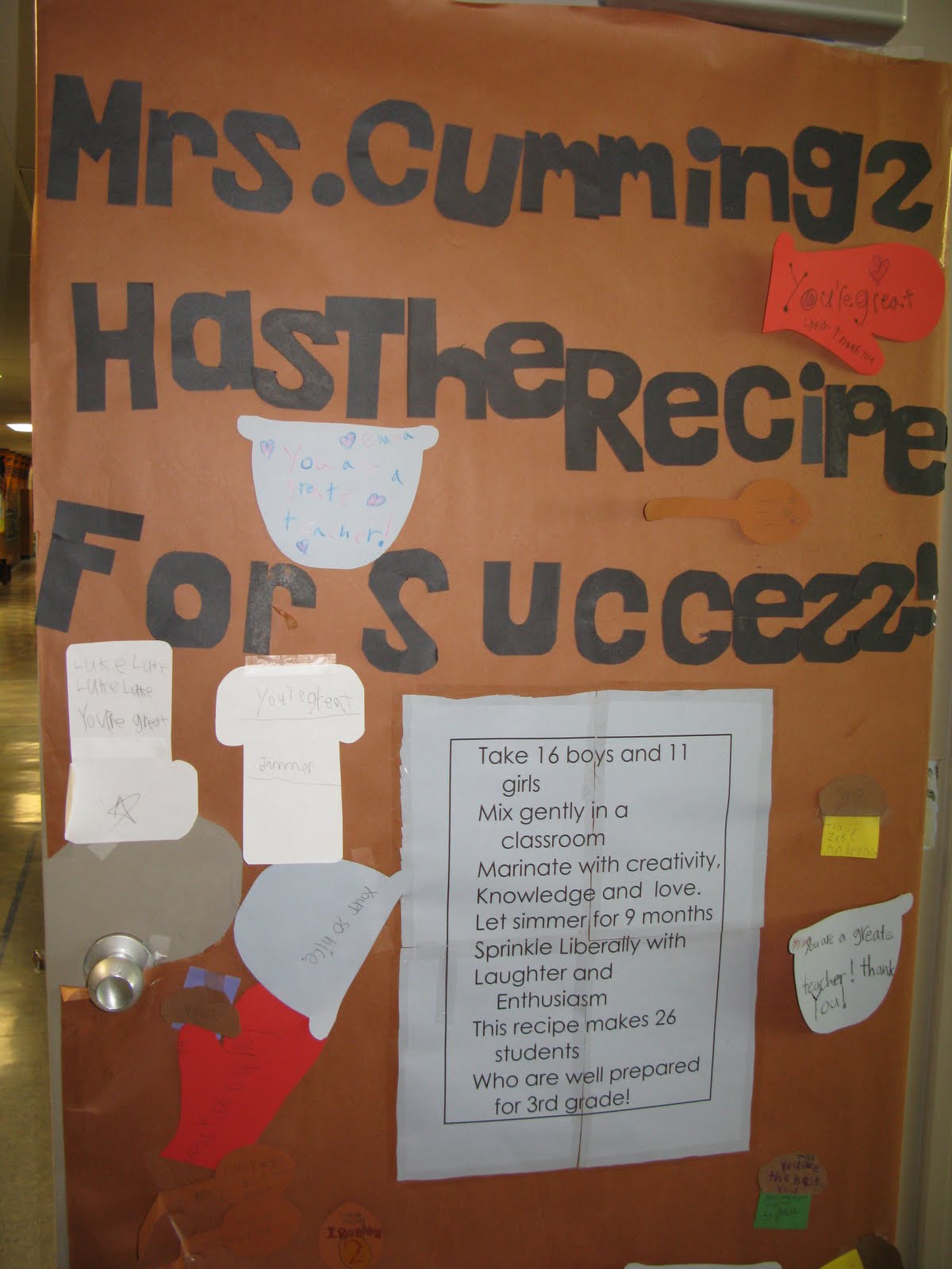 Everything In Between: Teacher Appreciation Door Decoration Ideas