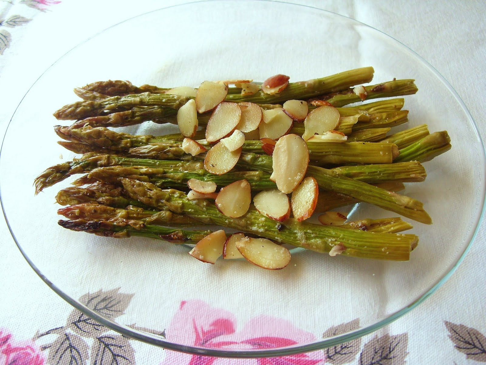 Sage Trifle Roasted Asparagus Almondine