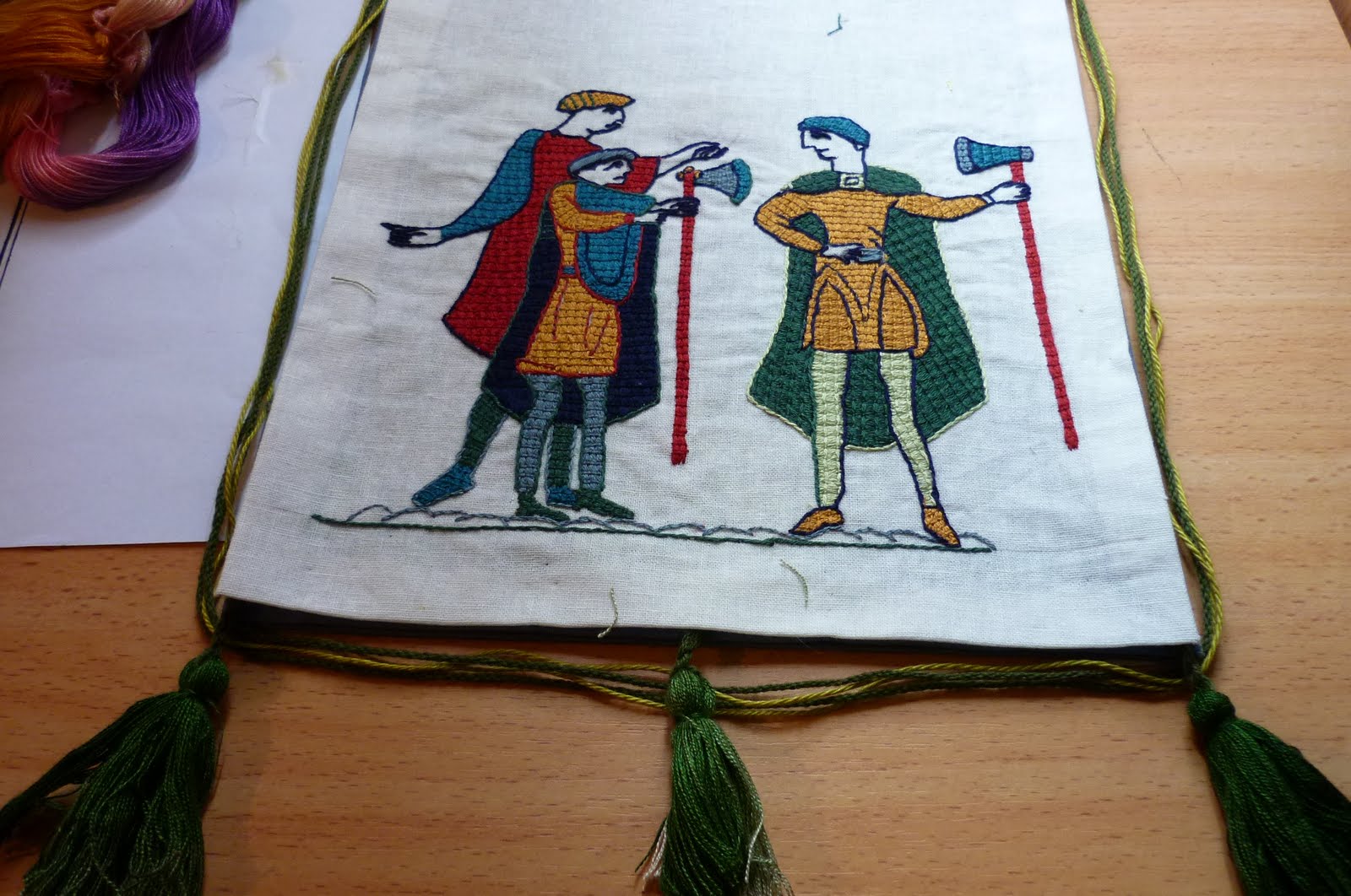 BORN IN THE WRONG AGE... Bayeux Tapestry Embroidery Finished