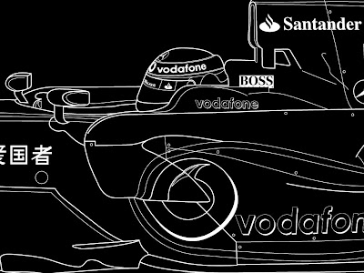 mclaren mercedes 2008 f1 illustration