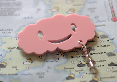 cartoon pink cloud