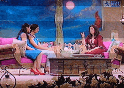Asin Thottumkal and Dipika Padukon on Tere Mere Beach Mein