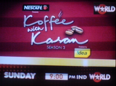 Koffee with Karan Season 3 on Star World