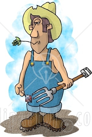 Cartoon Farm Pitchfork