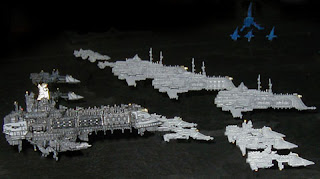 The Arcadian Fleet flies to battle