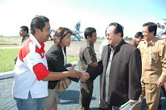 Muhammad naim Ketua DPW Lira Kalsel Menyambut Kunjungan Menakertrans