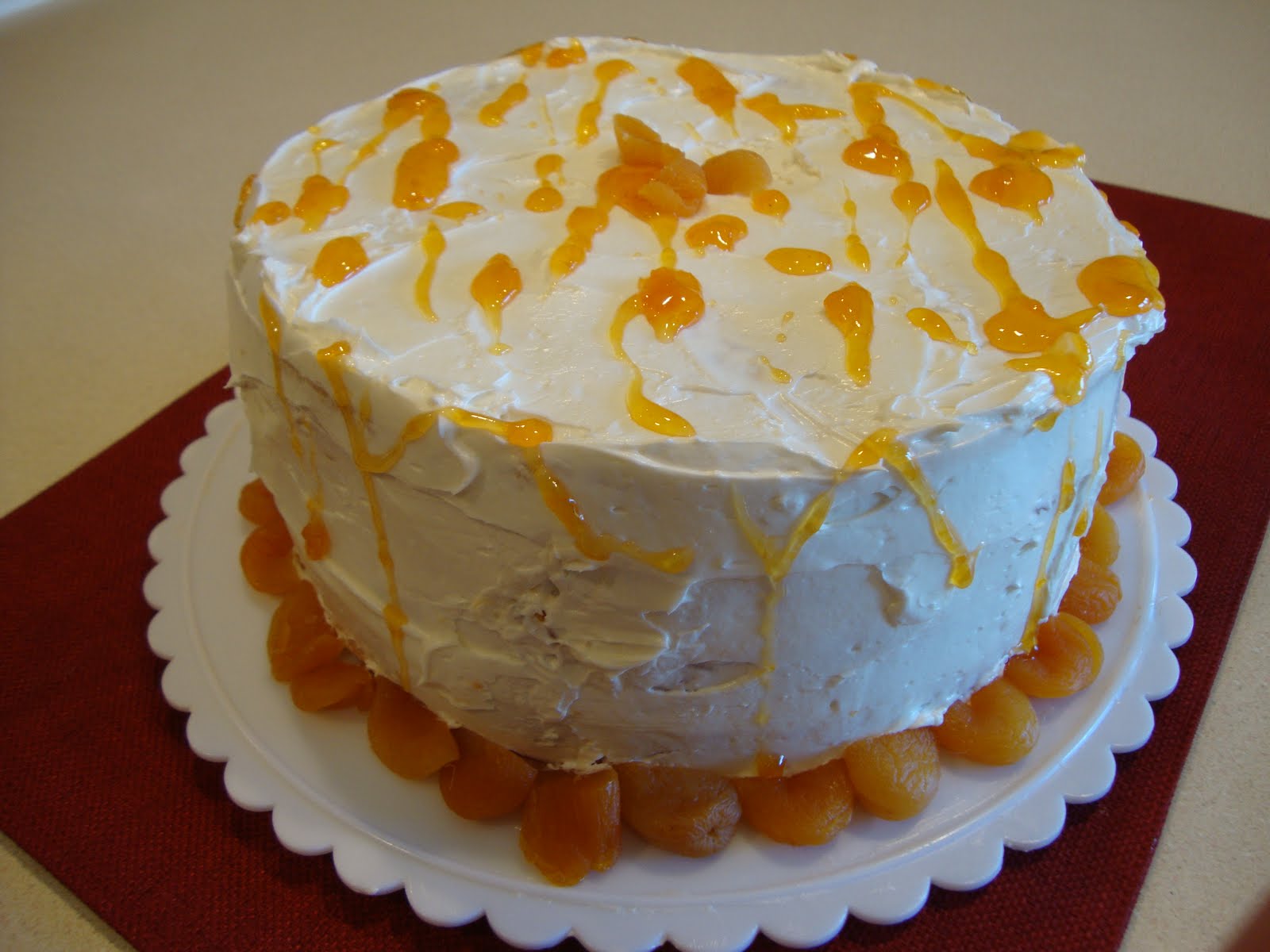 Man Cave Galley and Garden Honey Buttercream and Apricot Jam Cake