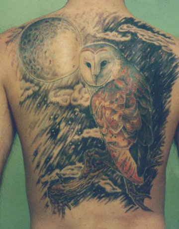 owl tattoos. Gaudy Owl tattoo