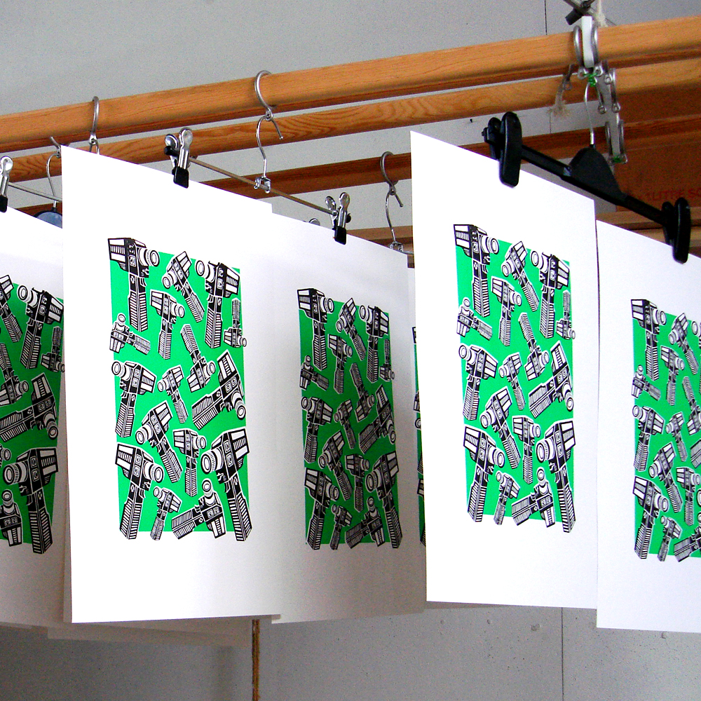 mengsel limited edition "Super 8* silkscreen print for Tenderflix