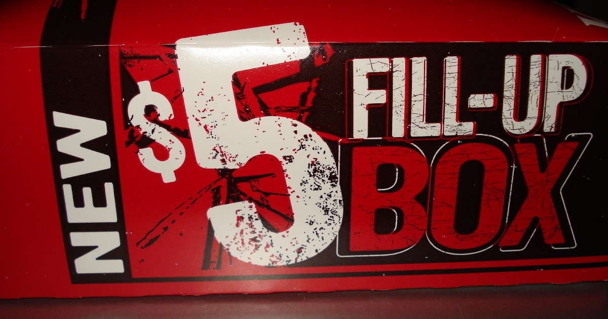 KFC Snacker Fast Food Review KFC 5 FillUp Box
