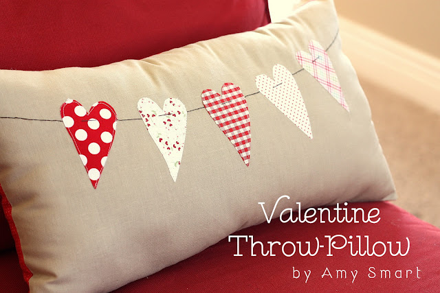 Valentine Throw Pillow Tutorial - Diary of a Quilter - a quilt blog
