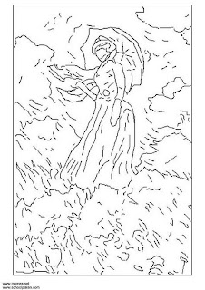 Famous Monet Coloring Pages Printables