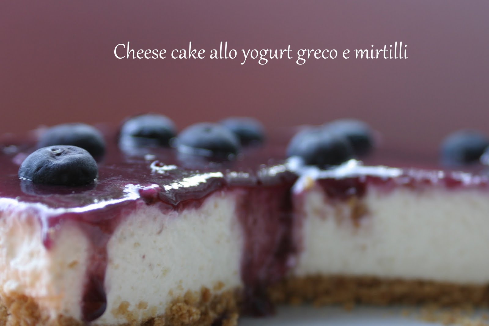dolc&amara CHEESE CAKE ALLO YOGURT GRECO E MIRTILLI