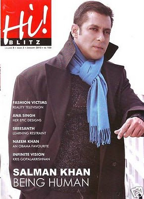 Salman Khan on Hi Blitz Magazine