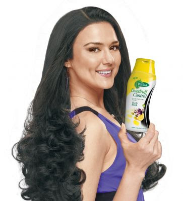 Preity Zinta in Dabur Vatika Dandruff Control Shampoo