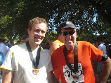 Jon and me after finishing the St. George Marathon