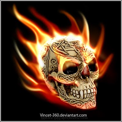 agus_manyacapo: CALAVERA DE FUEGO