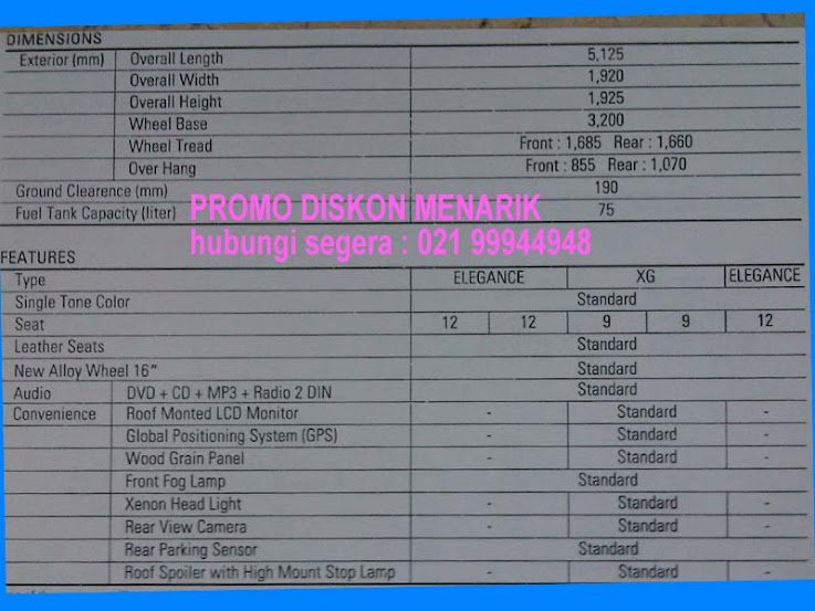 MOBIL HYUNDAI H1,promo diskon menarik(021 99944948)