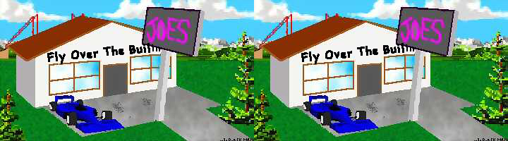 Fly over the building --- Stunts!!!